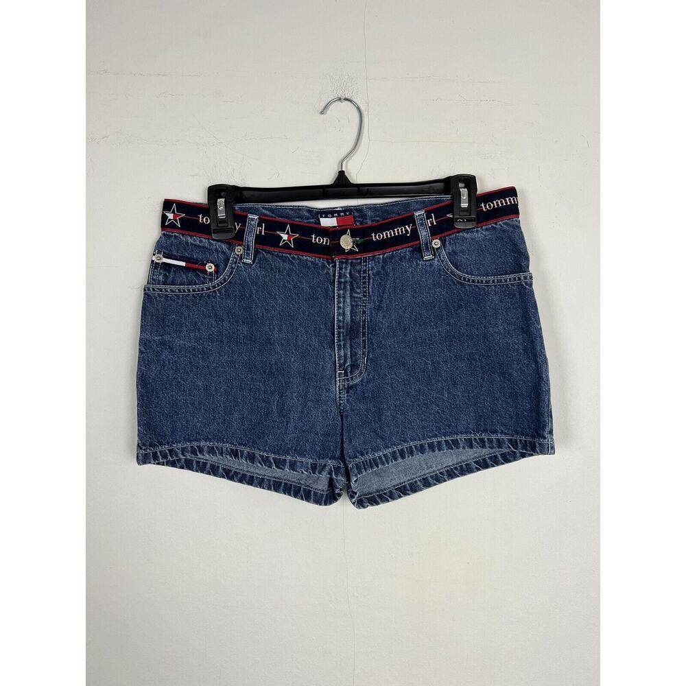Vintage 90's Tommy Hilfiger Girl Aaliyah Jean Denim Shorts Women’s Sz 9